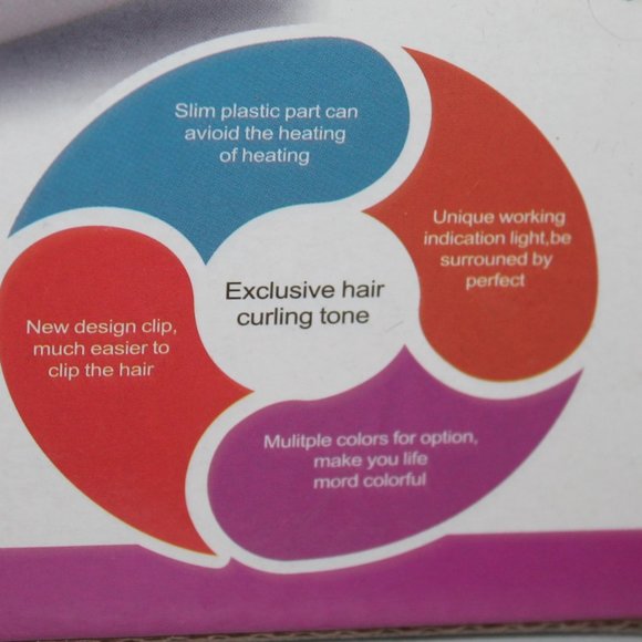 New in Box Professional Spiral Hair Curler Curling Styling Wand - Picture 2 of 4